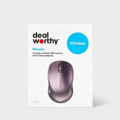 Wireless Mouse - dealworthy Black: USB-A Connection Home Accessory