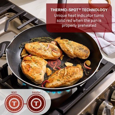 T-fal 2pc Frying Pan Set, Simply Cook Nonstick Cookware Black