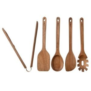 Cook With Color 5pc Wooden Utensil Set