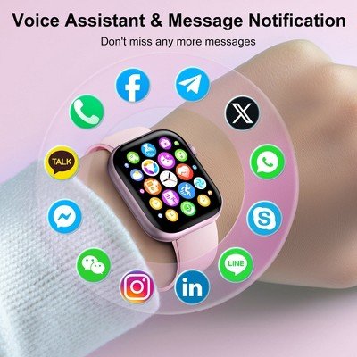Smart Watch for Men Women, 2.01" HD Touchsreen, Bluetooth Calling, IP68 Water-Resistance,