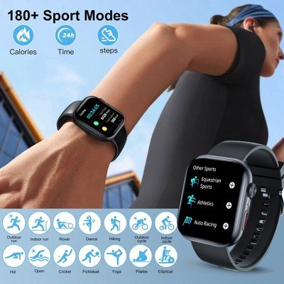 Smart Watch for Men Women, 2.01" HD Touchsreen, Bluetooth Calling, IP68 Water-Resistance,