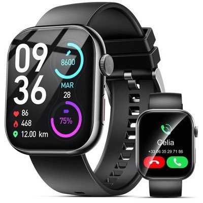 Smart Watch for Men Women, 2.01" HD Touchsreen, Bluetooth Calling, IP68 Water-Resistance,