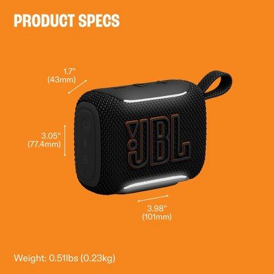 JBL Go 5 Portable Bluetooth Speaker - Black