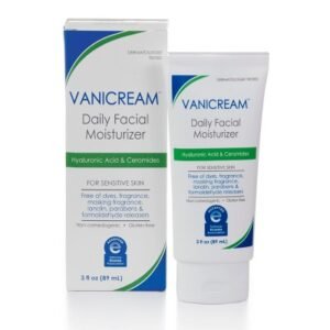 Vanicream Daily Facial Moisturizer with Hyaluronic Acid & Ceramides for Sensitive Skin - U