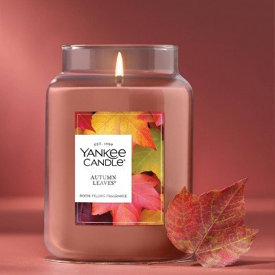 Original Large Autumn Leaves Jar Candle Orange - Yankee Candle
