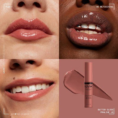 NYX Professional Makeup Butter Lip Gloss - 16 Praline - 0.27 fl oz
